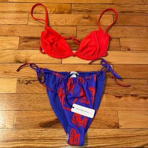 WeWoreWhat Red and Blue Bikini